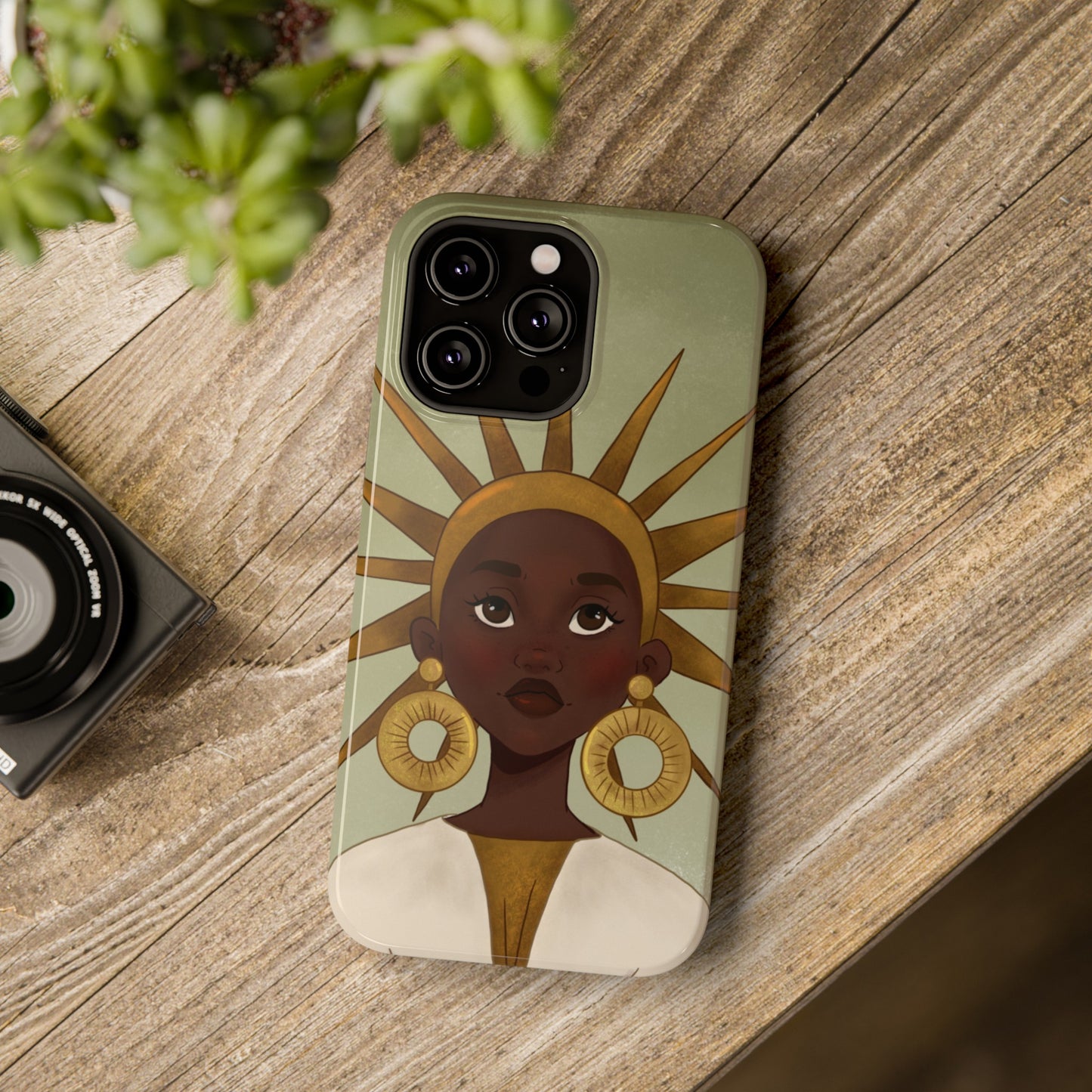 Black Girl Star Impact-Resistant Phone Case