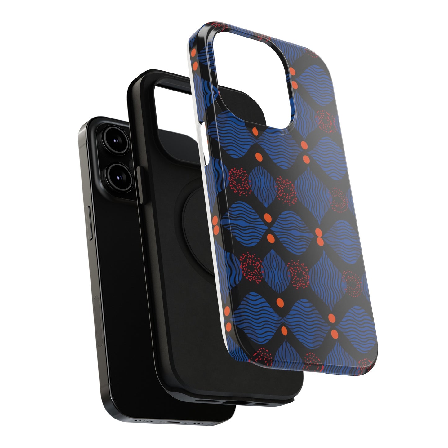 African Ankara Print Impact-Resistant Phone Case - X