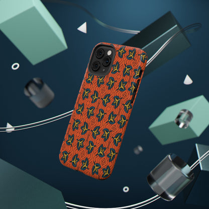 African Ankara Print Impact-Resistant Phone Case - Fans - Pounded Yam Productions