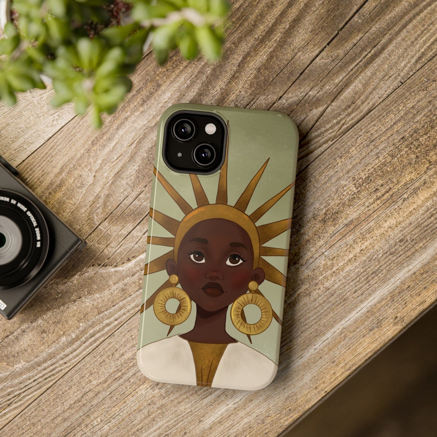 Black Girl Star Impact-Resistant Phone Case