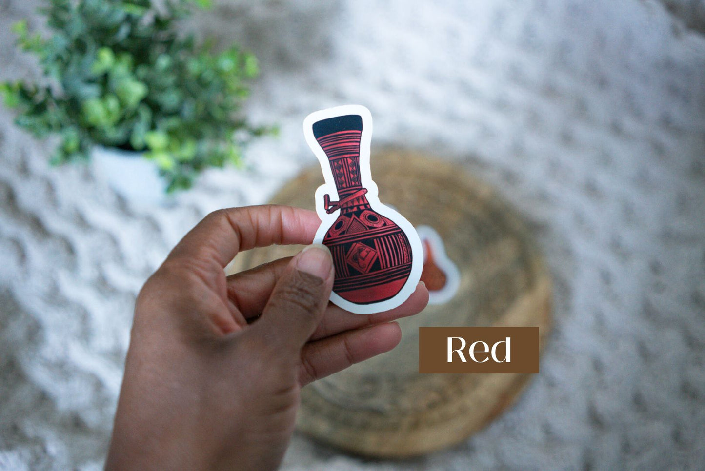 African Calabash Die Cut Stickers