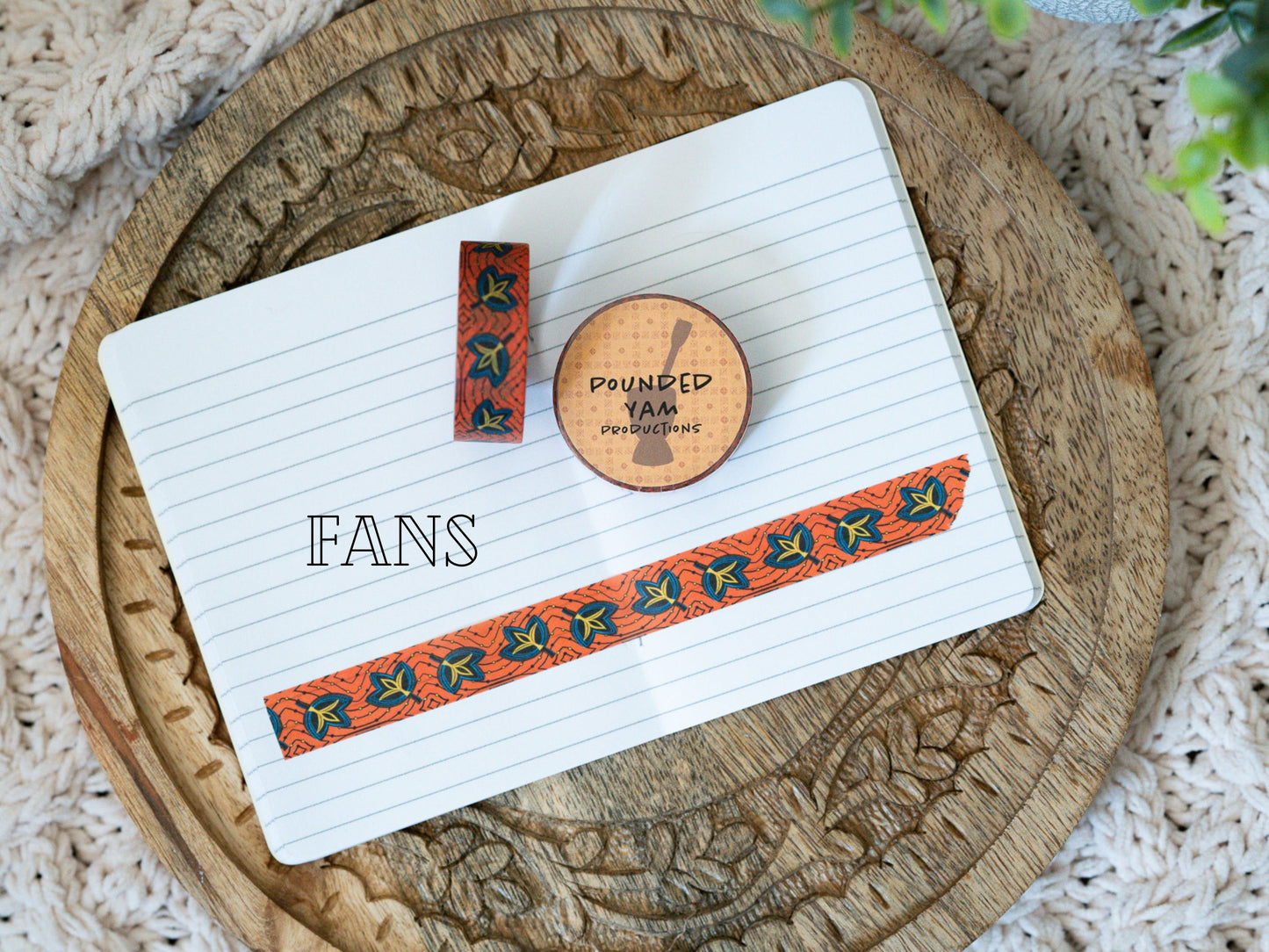 african print washi tape