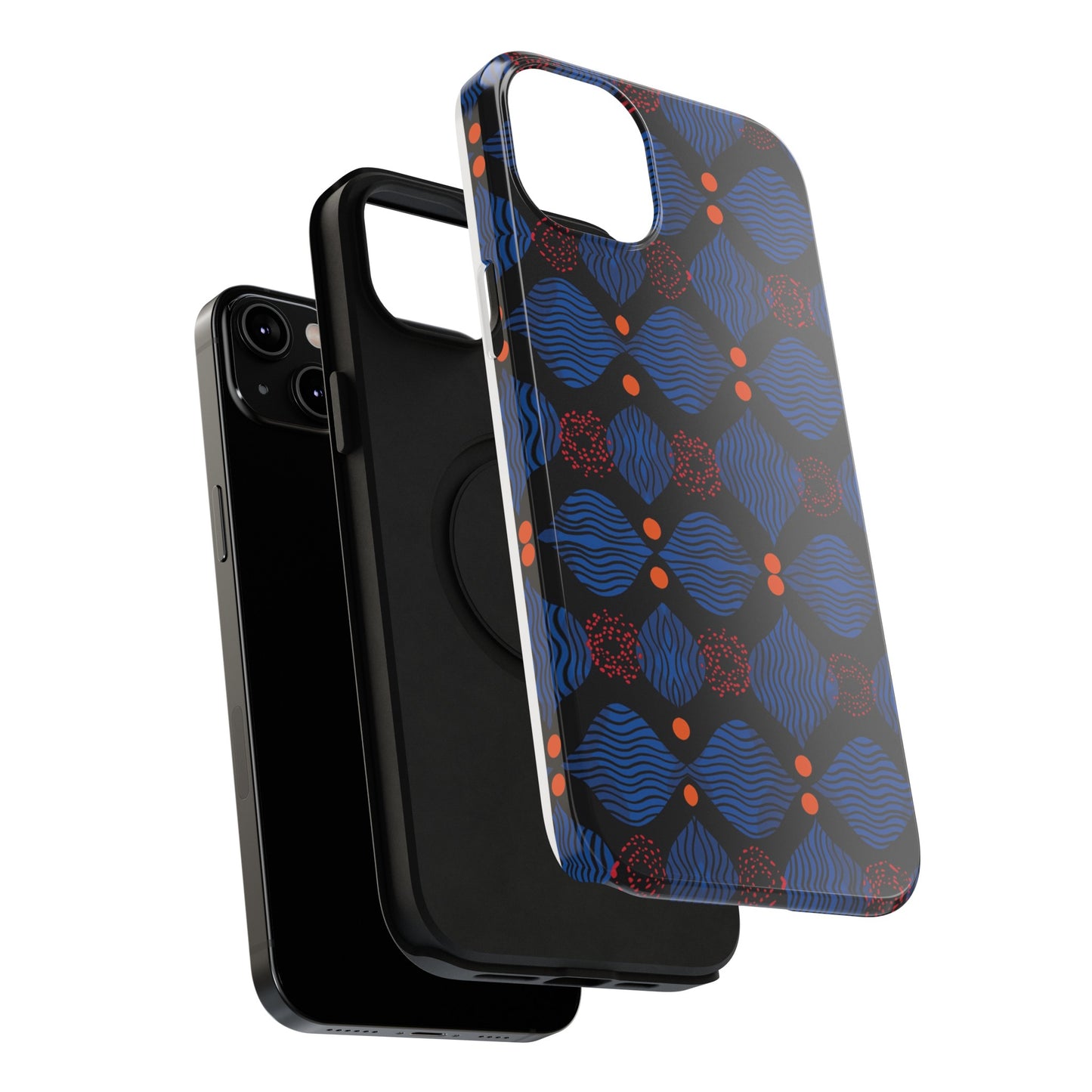 African Ankara Print Impact-Resistant Phone Case - X