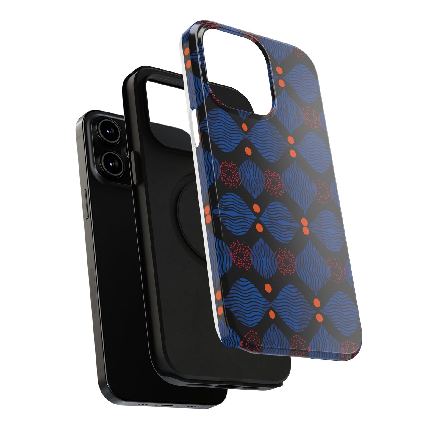 African Ankara Print Impact-Resistant Phone Case - X