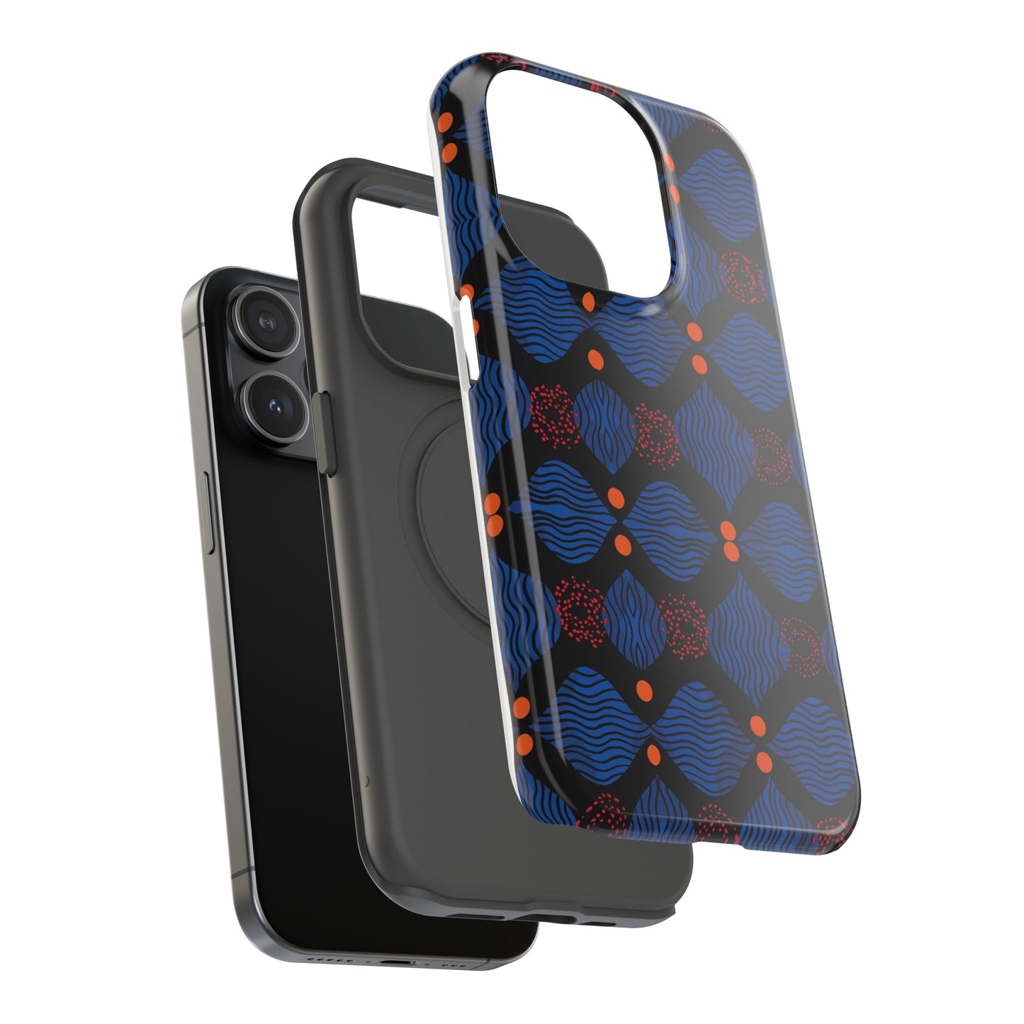 African Ankara Print Impact-Resistant Phone Case - X