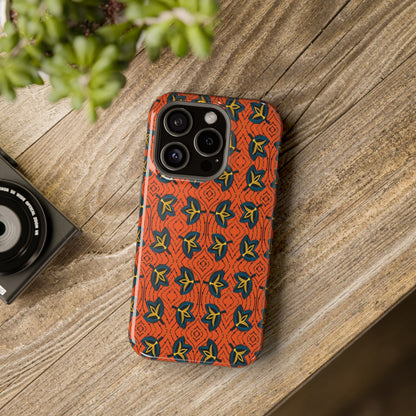 African Ankara Print Impact-Resistant Phone Case - Fans - Pounded Yam Productions