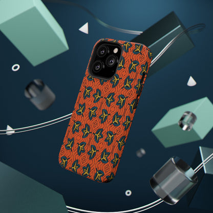 African Ankara Print Impact-Resistant Phone Case - Fans - Pounded Yam Productions