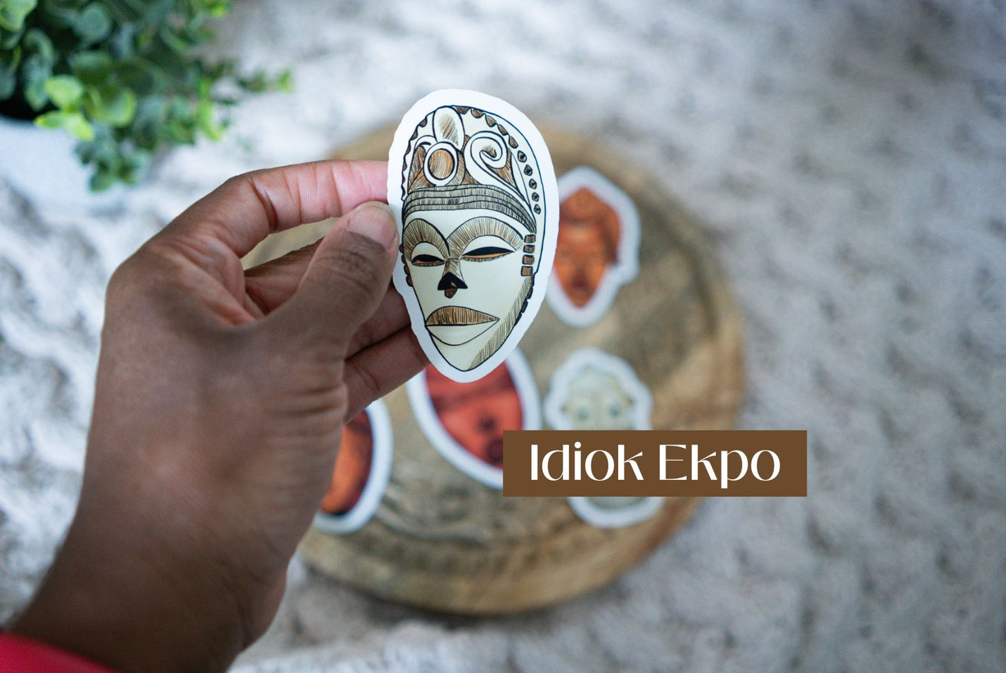 African Masks Die Cut Stickers