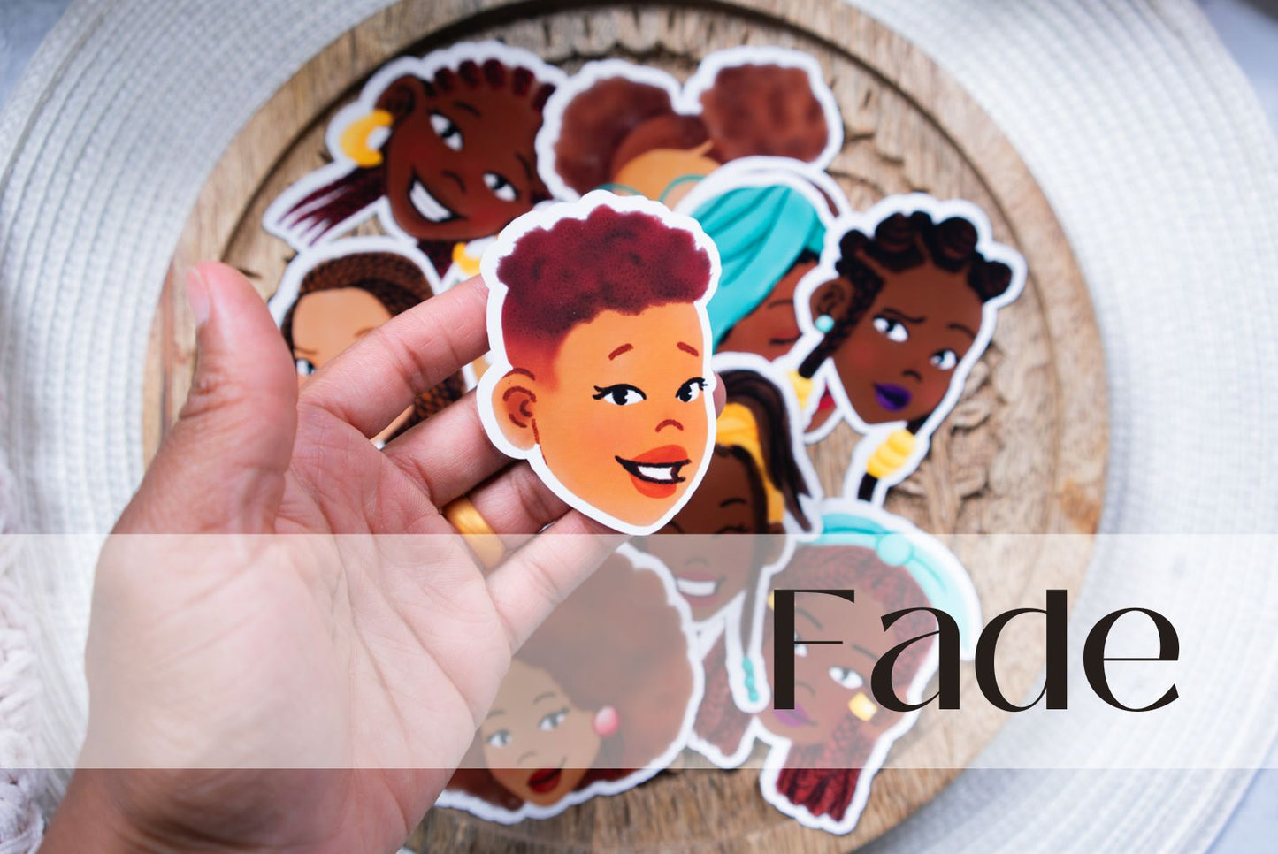 Black Girl Black Hair Die Cut Stickers