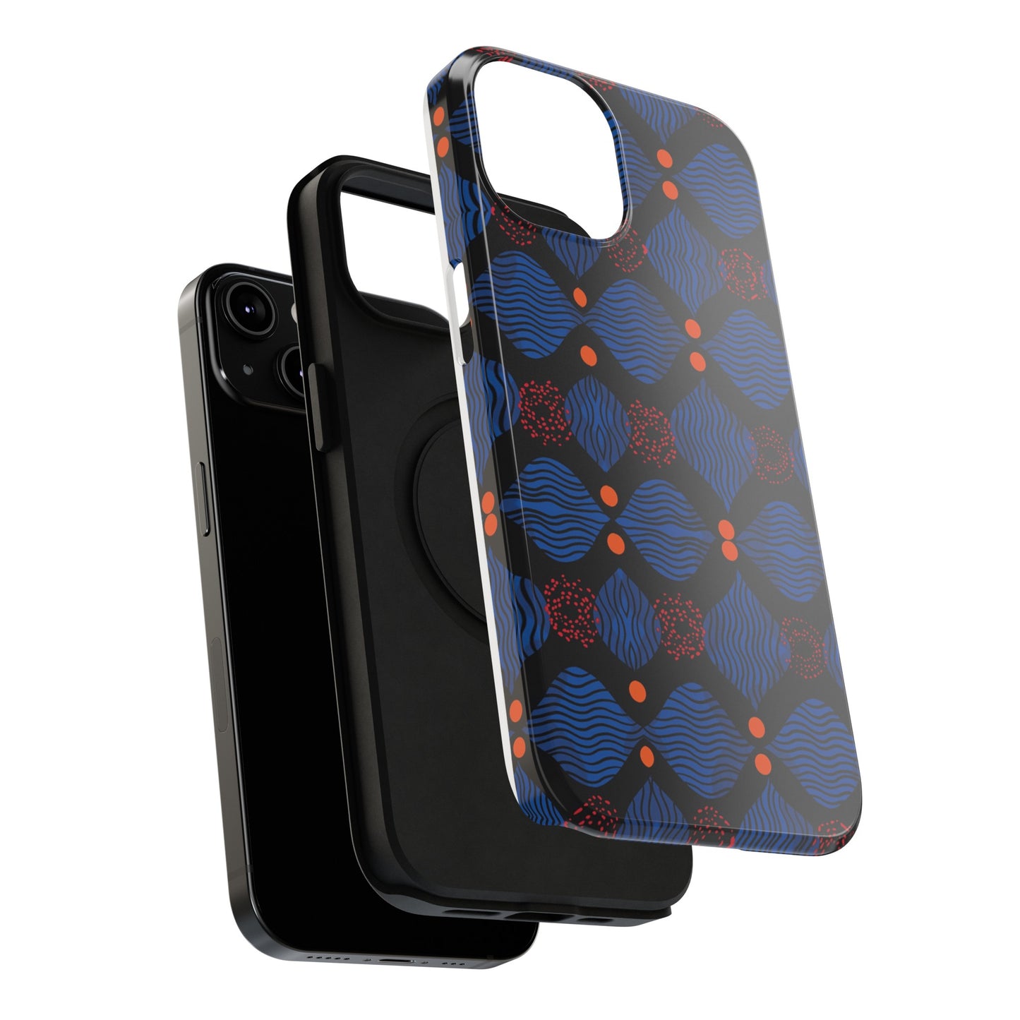 African Ankara Print Impact-Resistant Phone Case - X