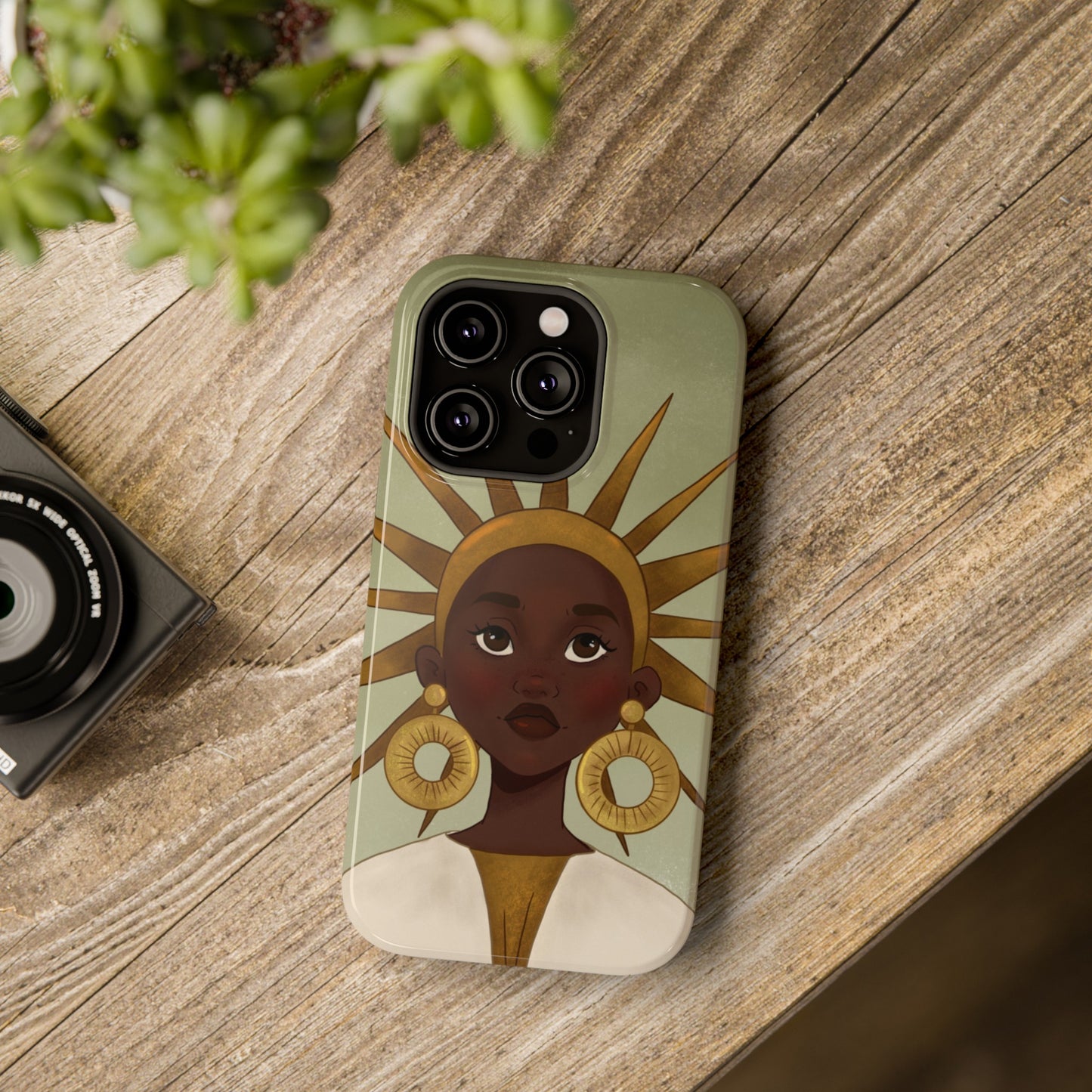 Black Girl Star Impact-Resistant Phone Case