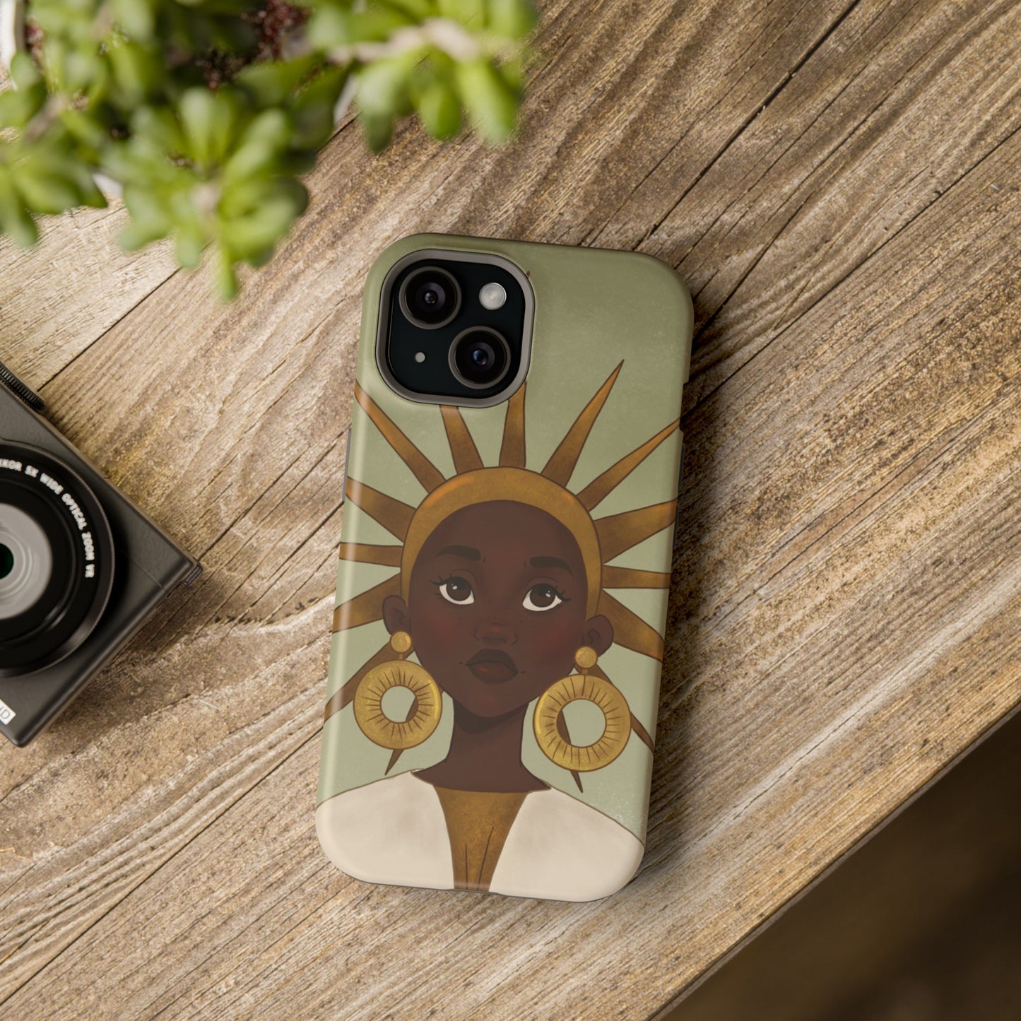 Black Girl Star Impact-Resistant Phone Case