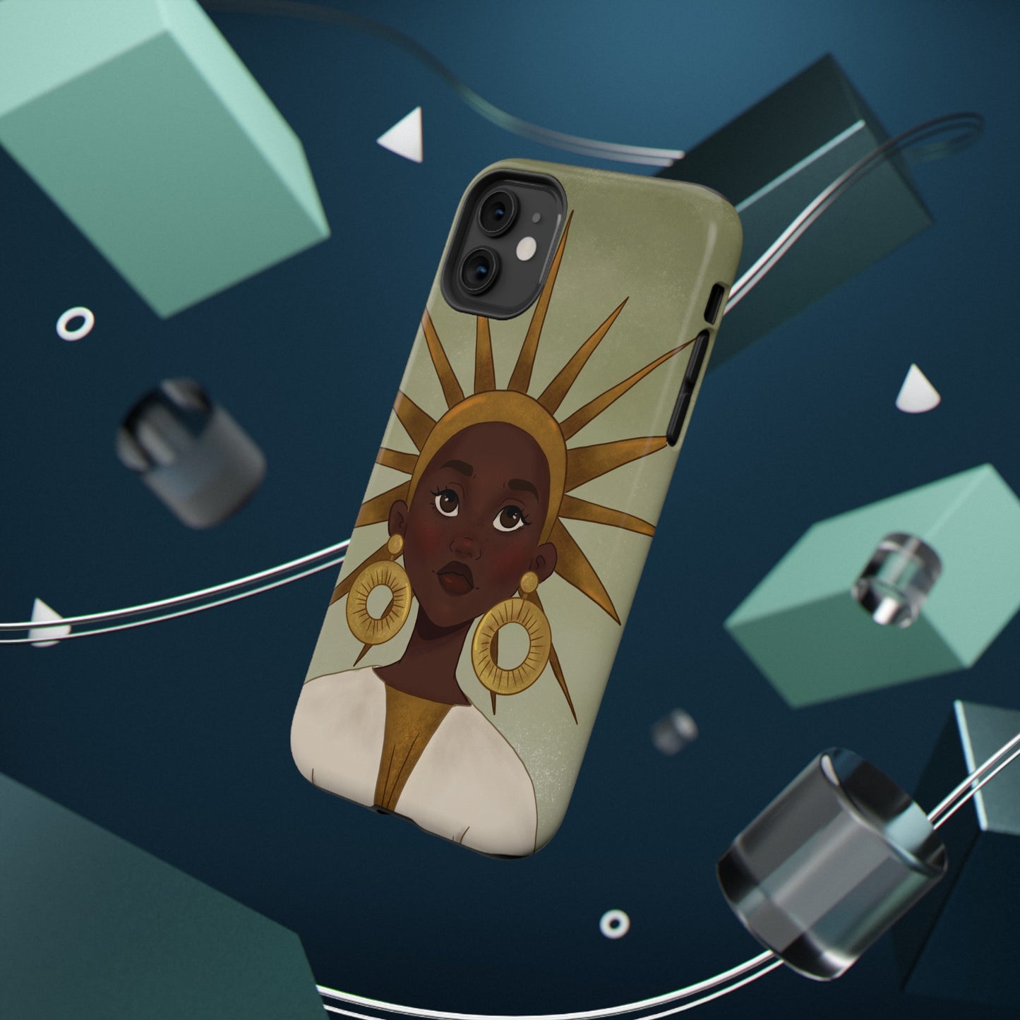 Black Girl Star Impact-Resistant Phone Case