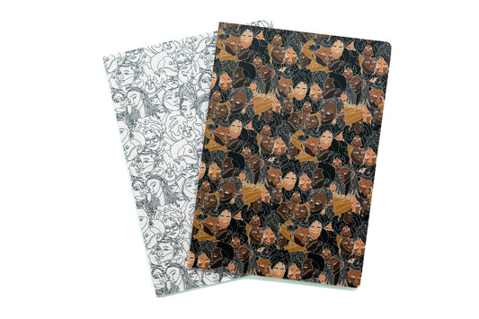 Stitched Notebook Set - Line Art Women