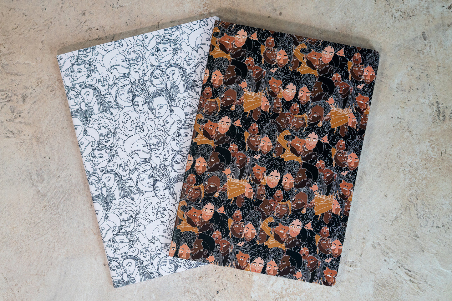 Black Women Line Art Journal - Color - Pounded Yam Productions