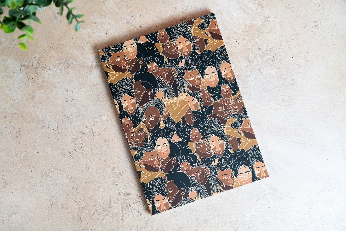 Black Women Line Art Journal - Color - Pounded Yam Productions