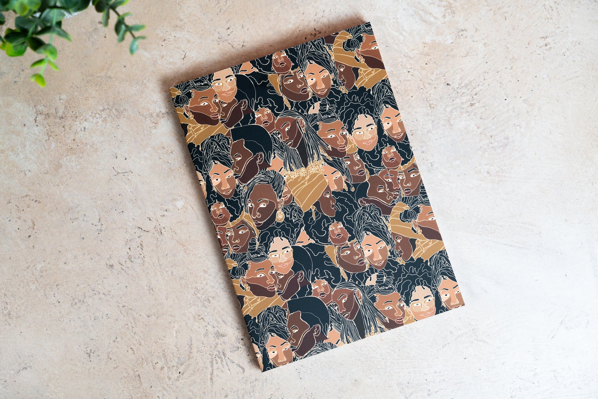 Black Women Line Art Journal - Color - Pounded Yam Productions