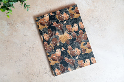 Black Women Line Art Journal - Color - Pounded Yam Productions