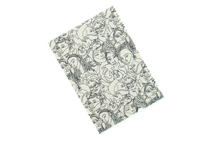 Black Women Line Art Journal - Pounded Yam Productions