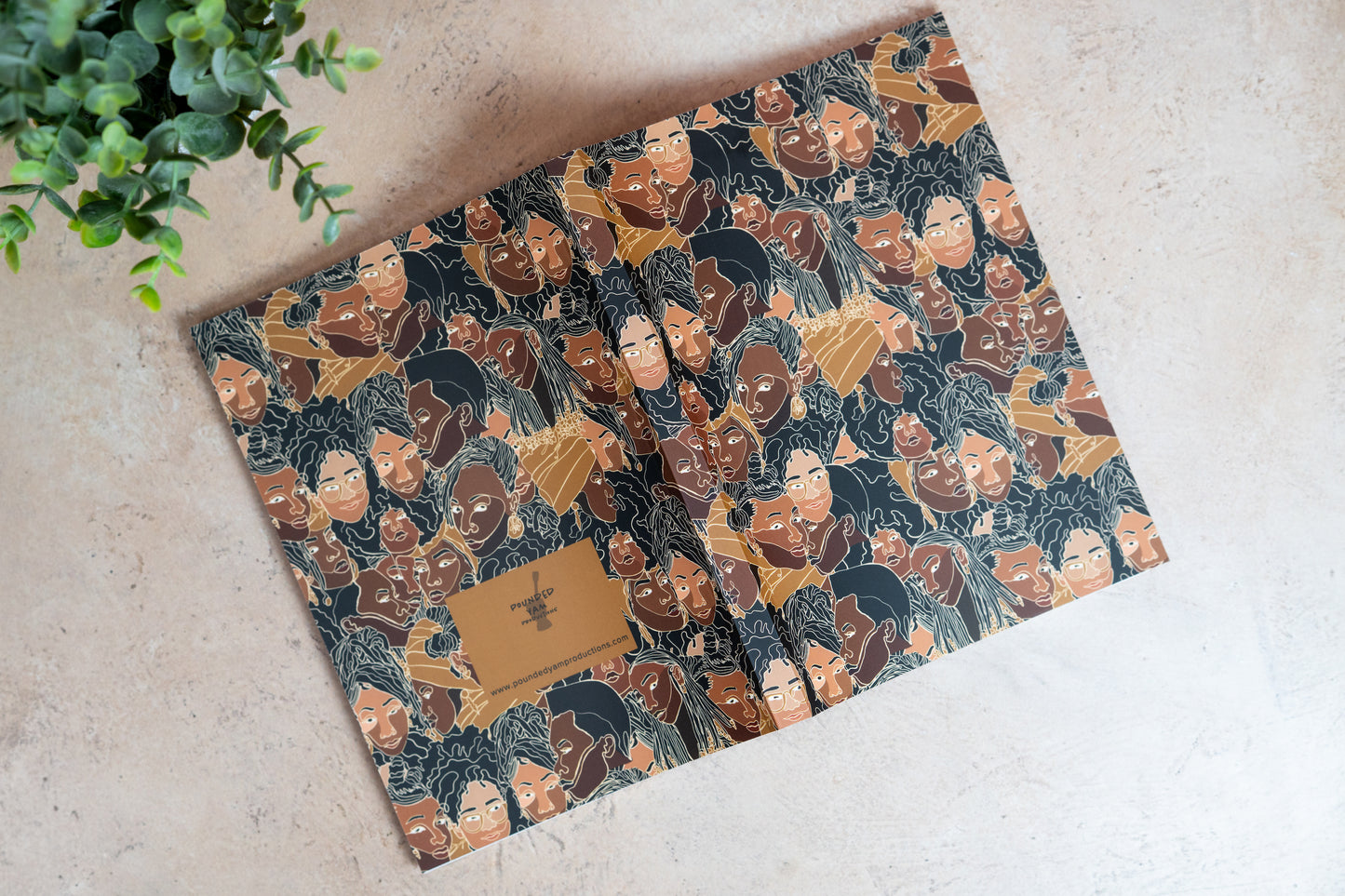Black Women Line Art Journal - Color - Pounded Yam Productions