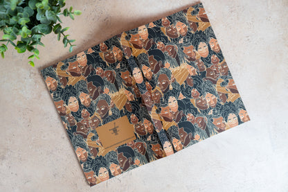 Black Women Line Art Journal - Color - Pounded Yam Productions