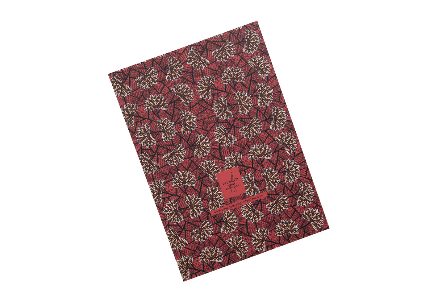 African Print Journal - Red Blossom (Ankara)