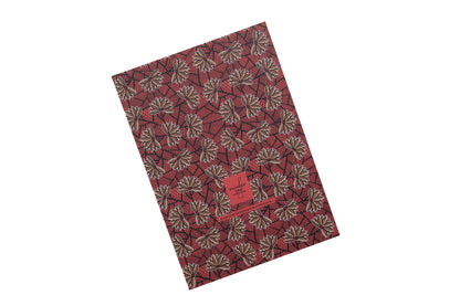 African Print Journal - Red Blossom (Ankara)