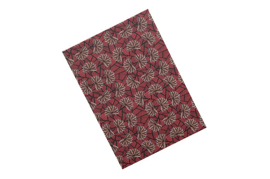 African Print Journal - Red Blossom (Ankara)