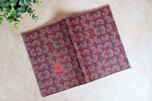 African Print Journal - Red Blossom (Ankara)