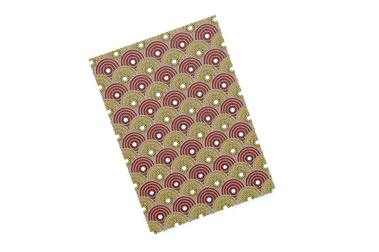 African Print Journal - Red and Yellow (Ankara)