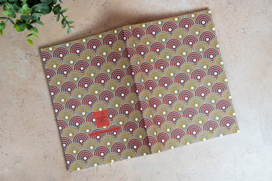 African Print Journal - Red and Yellow (Ankara)