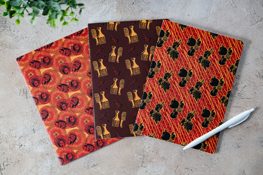 The Black Hair A5 Stitched Notebook Set