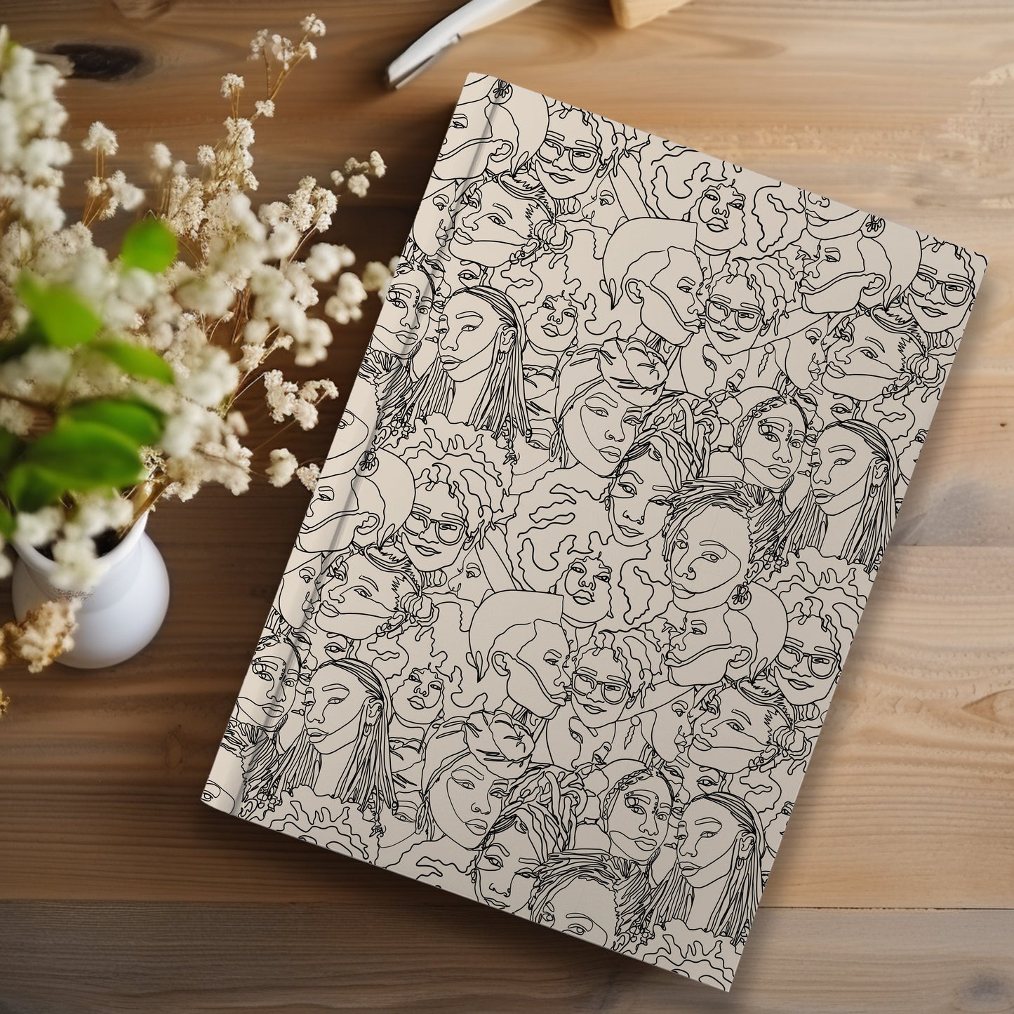 Black Women Line Art Journal (A5 Lined)