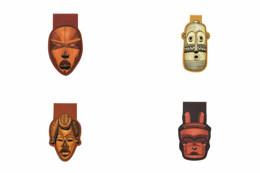 African Masks Magnetic Bookmarks Bundle