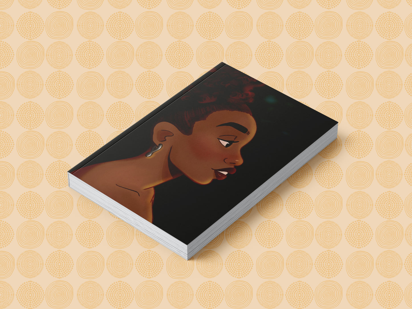 Black Girl Afro Puff Journal (A5 Lined)