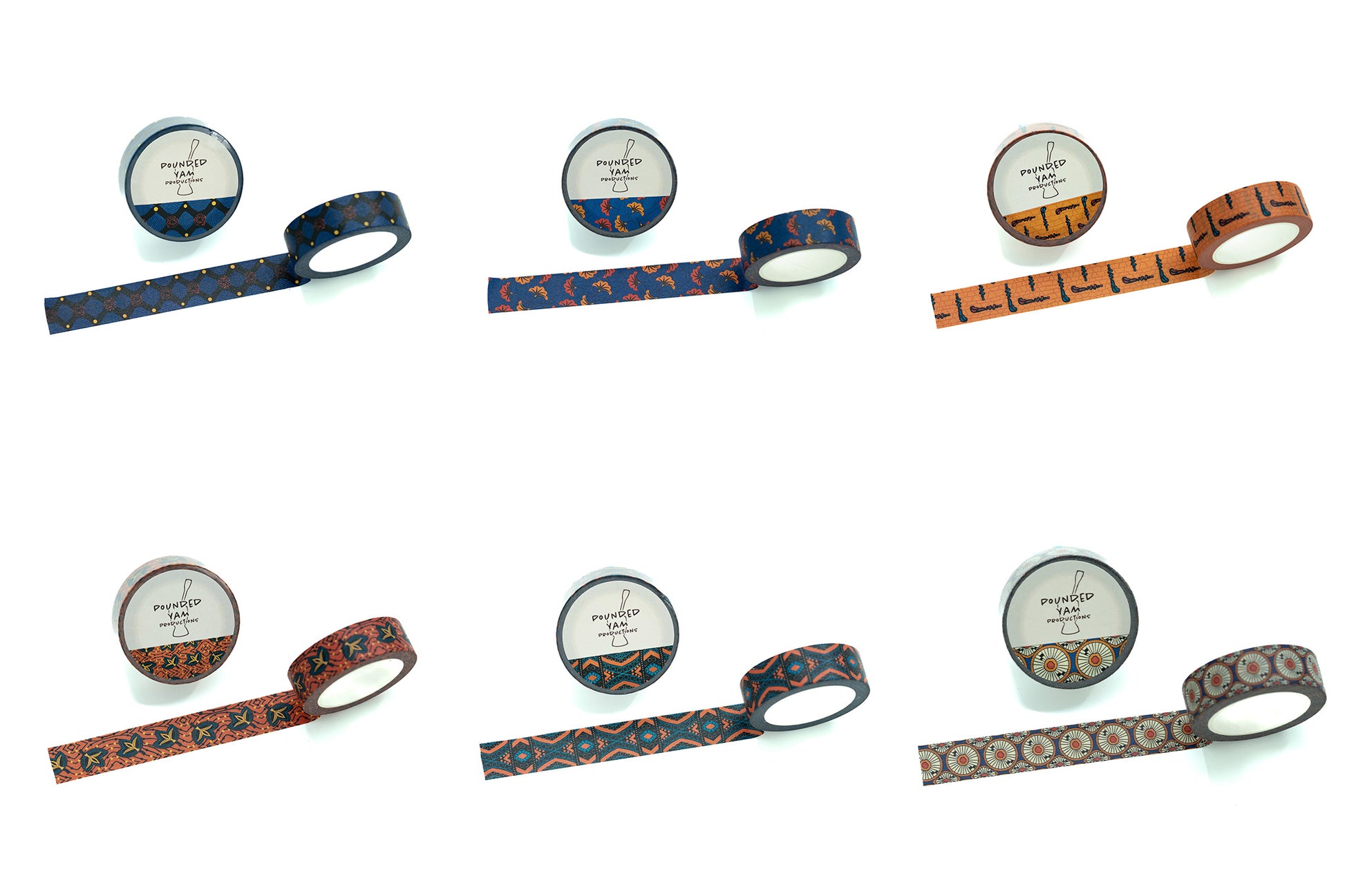 Washi Tape Bundle (African Print Ankara 1) - Pounded Yam Productions