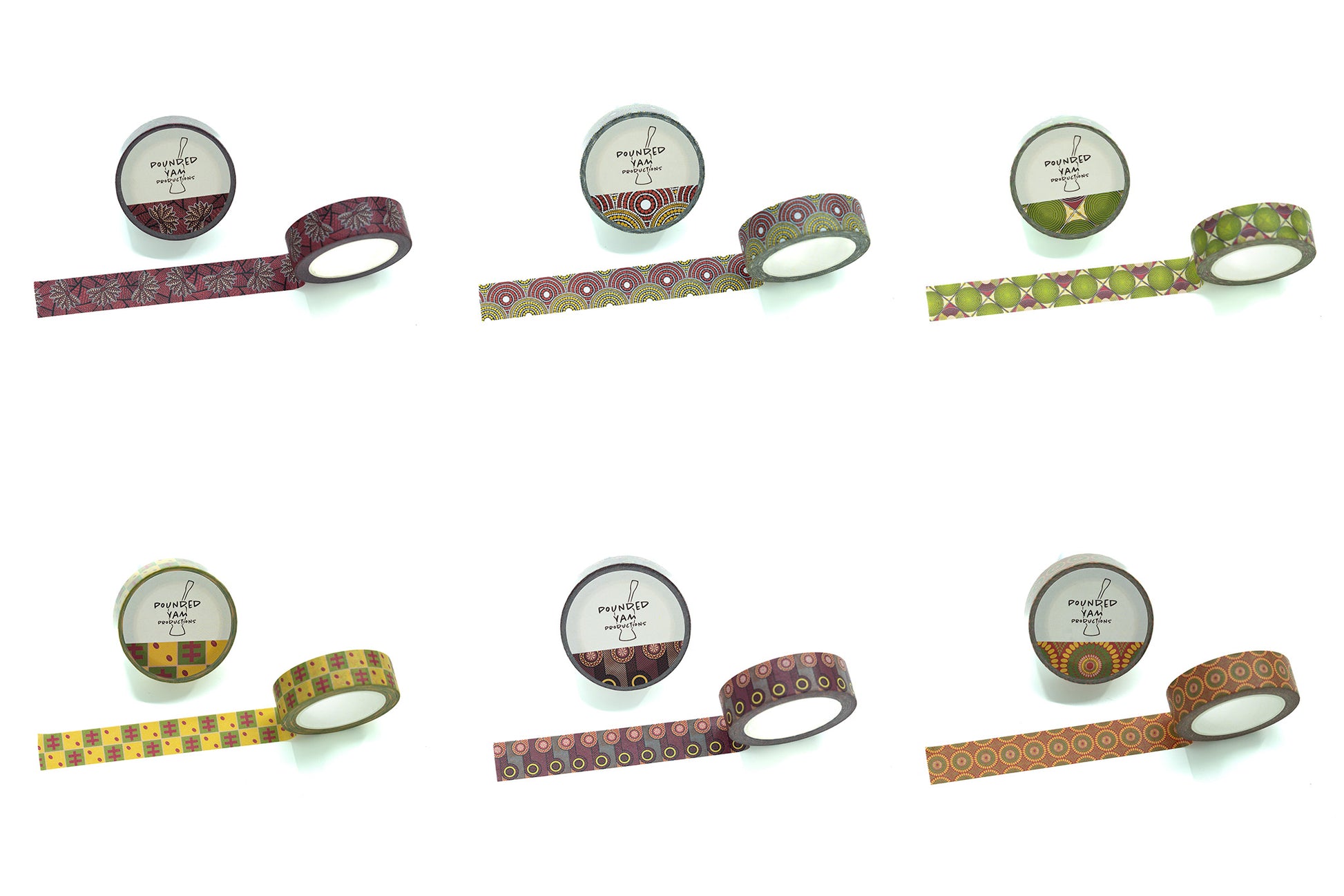 Washi Tape Bundle (African Print Ankara 2) - Pounded Yam Productions