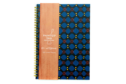 African Print Soft Cover Spiral Notebook - X - Pounded Yam Productions
