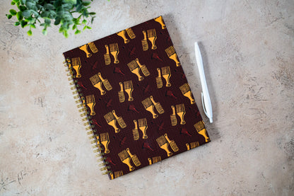 Hair Tools B5 Hardcover Spiral Notebook
