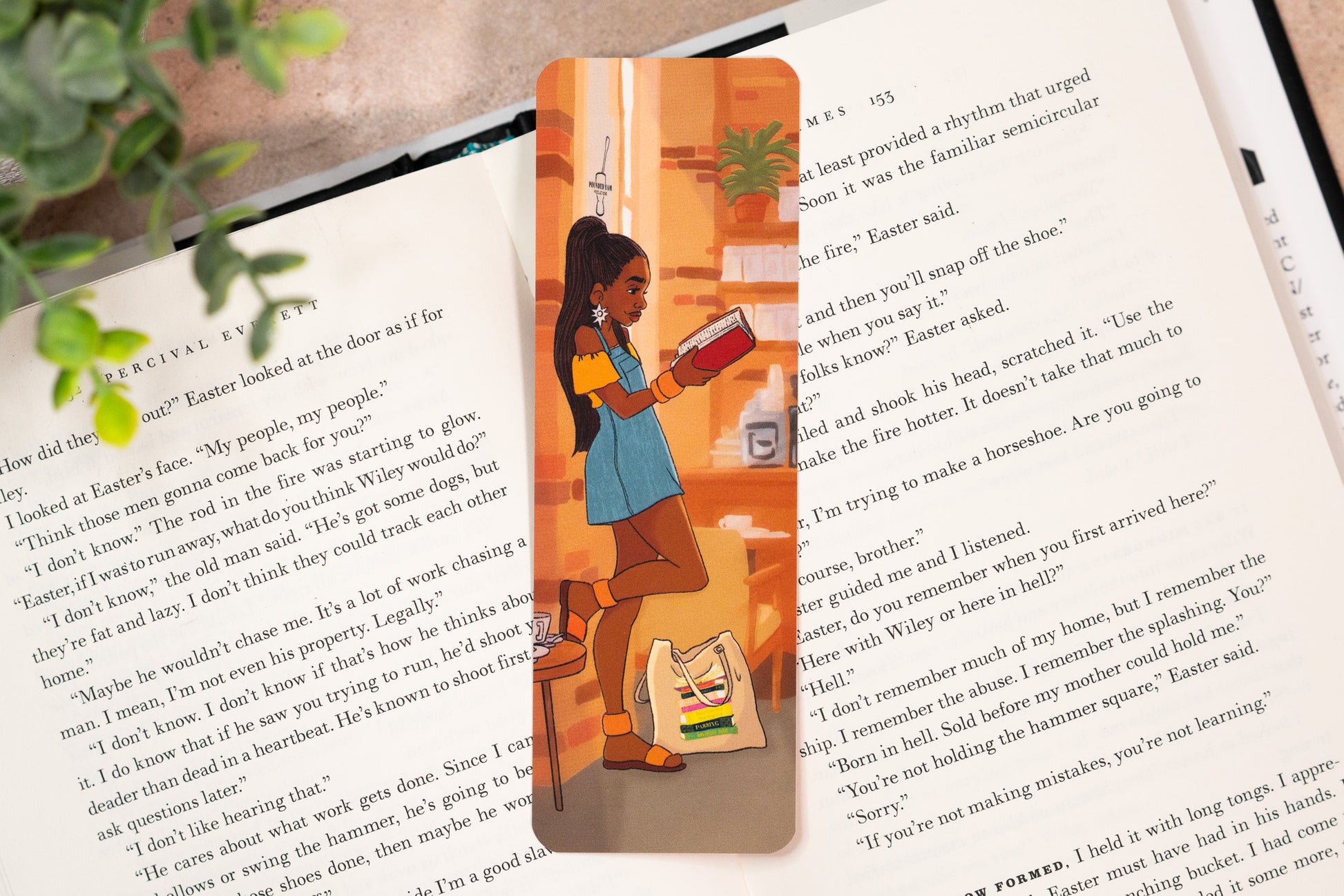 Bookmark - Black Girl Reading - Pounded Yam Productions