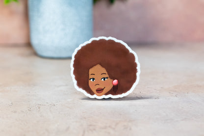Black Girl Hairstyles Stickers: Afro