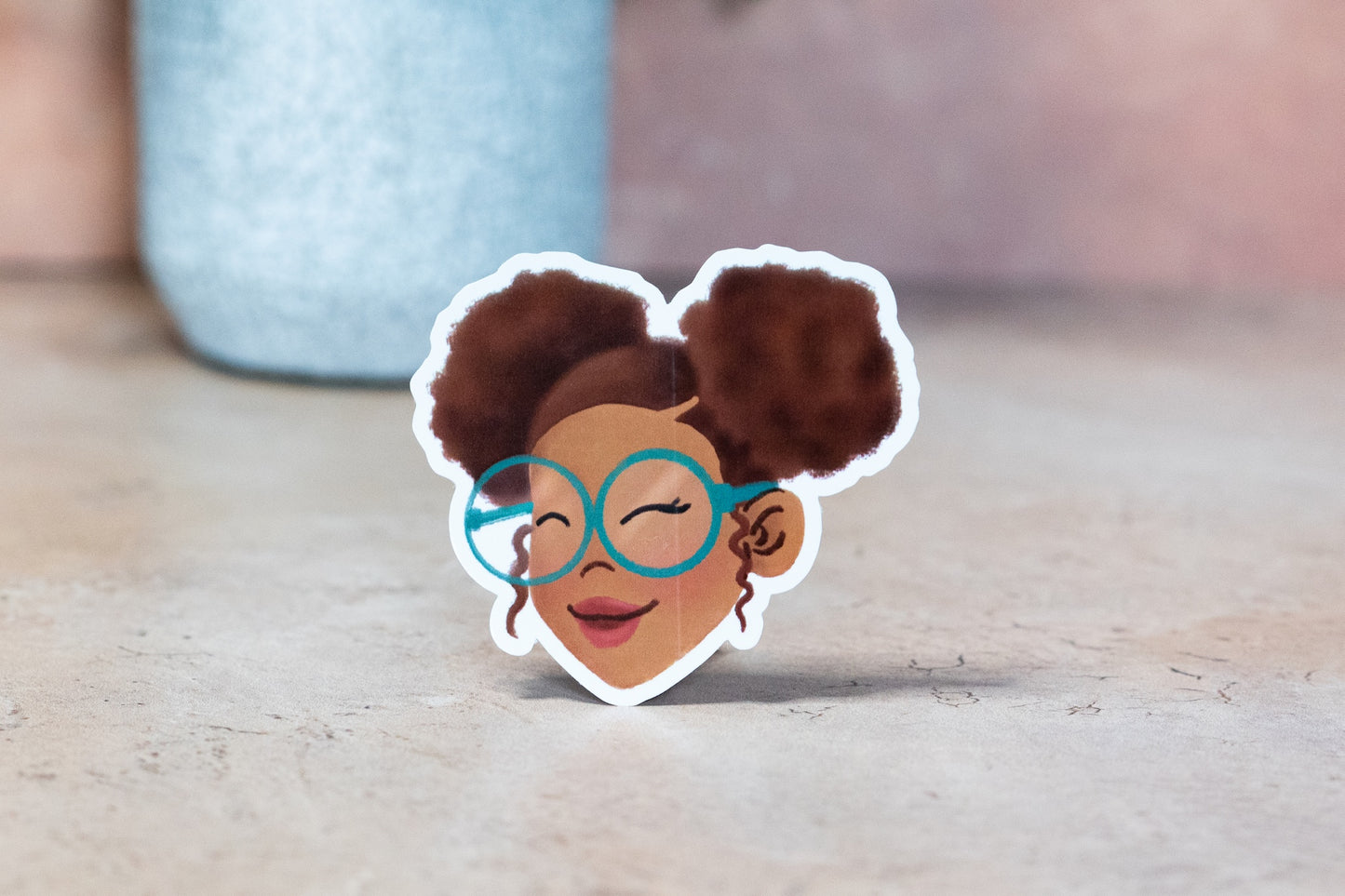Black Girl Hairstyles Stickers: Afro Puffs