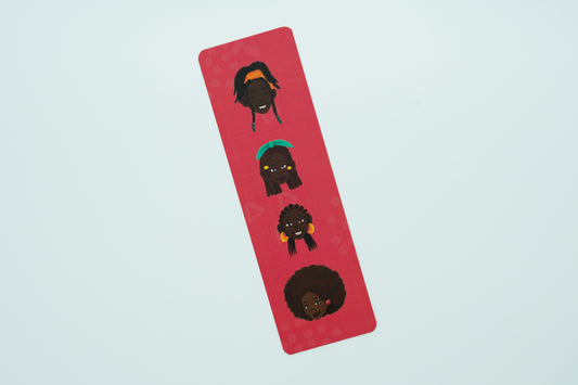 Black Girl Hairstyles Bookmark - Pink