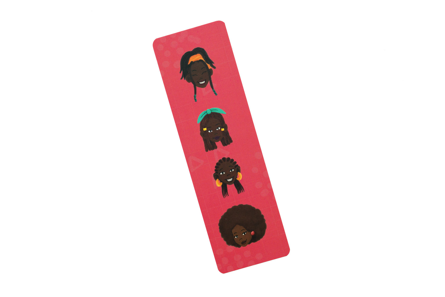 Black Girl Hairstyles Bookmark - Pink - Pounded Yam Productions