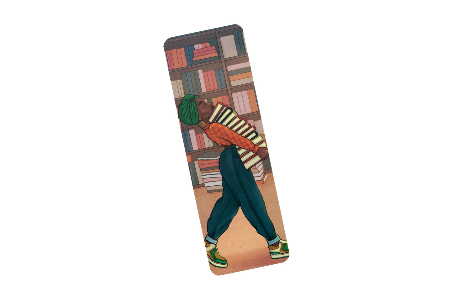 Black Girl Book Stack Bookmark - Pounded Yam Productions