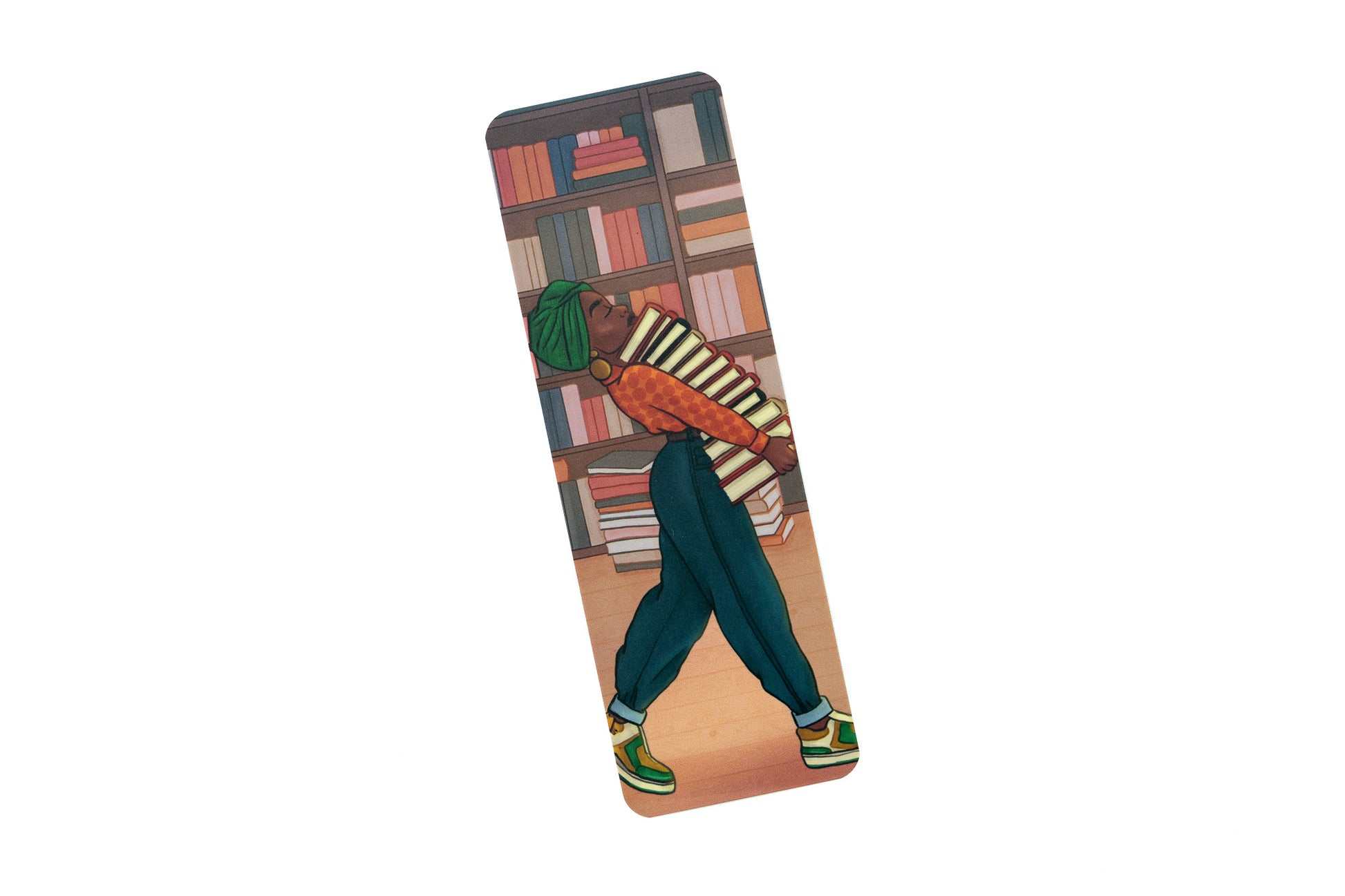 Black Girl Book Stack Bookmark - Pounded Yam Productions
