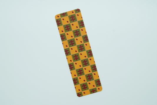 African Print Bookmark - Cowries (Ankara)