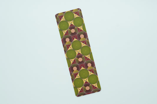 African Print Bookmark - Discs (Ankara)