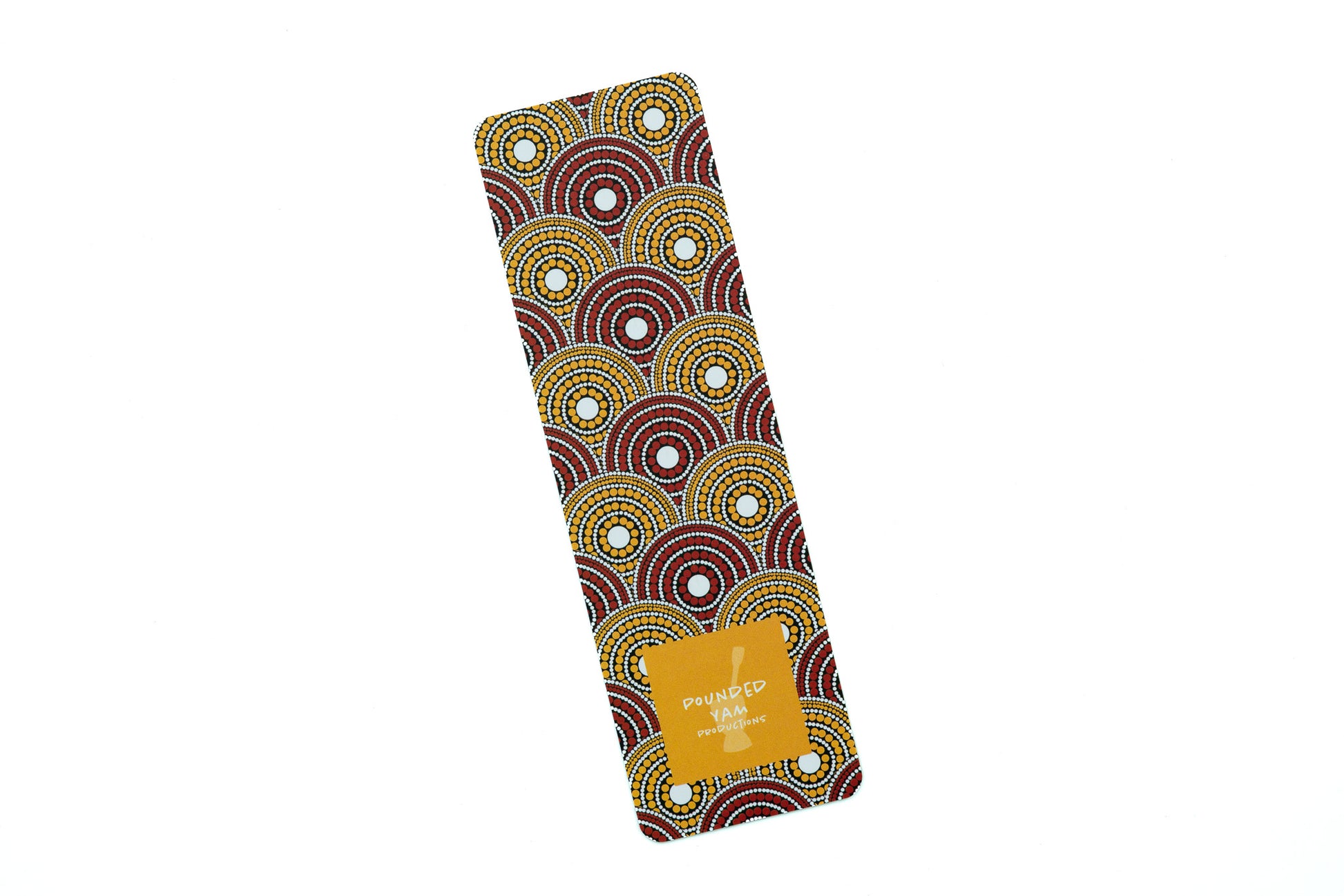 African Print Bookmark - Red and Yellow (Ankara) - Pounded Yam Productions