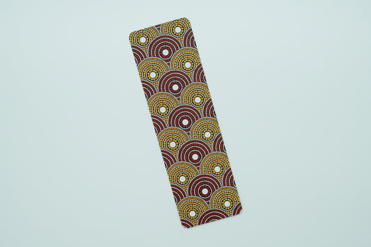 African Print Bookmark - Red and Yellow (Ankara)
